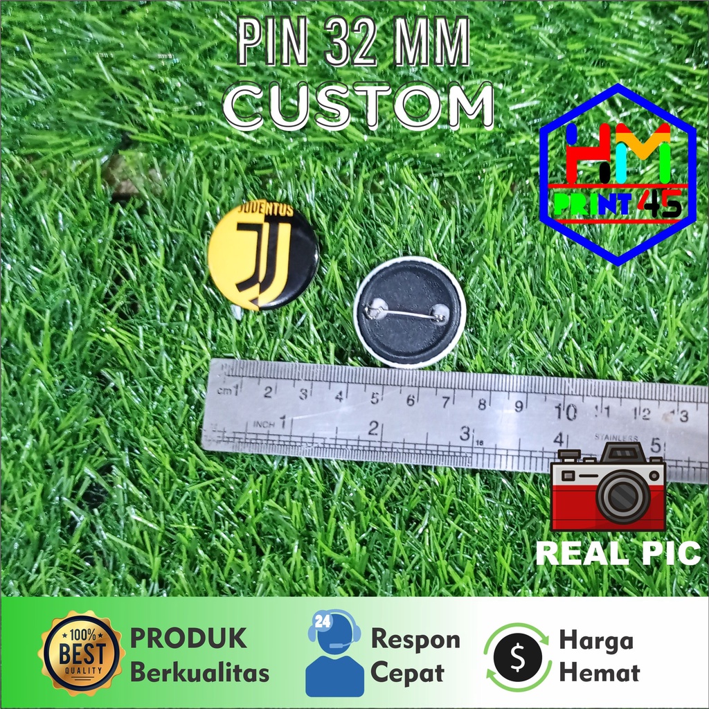 CETAK PIN PENITI CUSTOM 32mm / Pin 32 termurah Custom semua desain