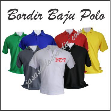 Bordir baju polo