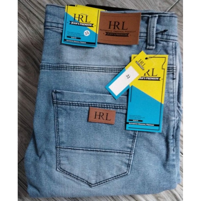 Celana Jeans Slim Fitstret melar H R L walitas Premium Dengan Harga Terjangkau