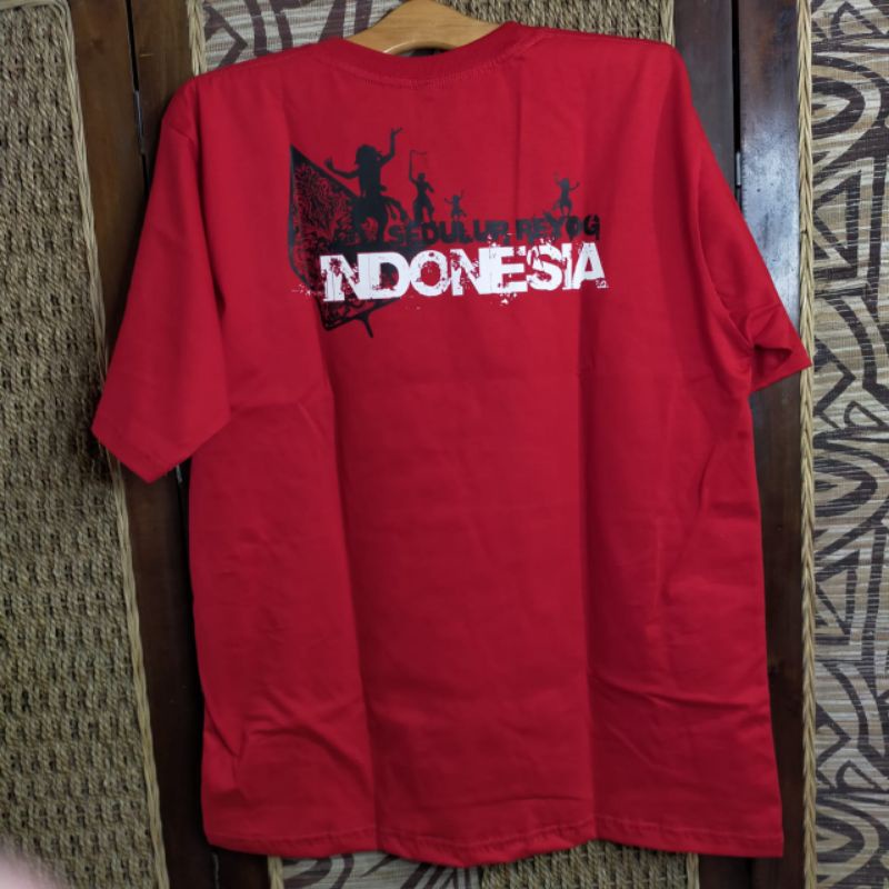 KAOS BUDAYA GANONG INDONESIA ORIGINAL PONOROGO JIEGEX BGF001 MERAH