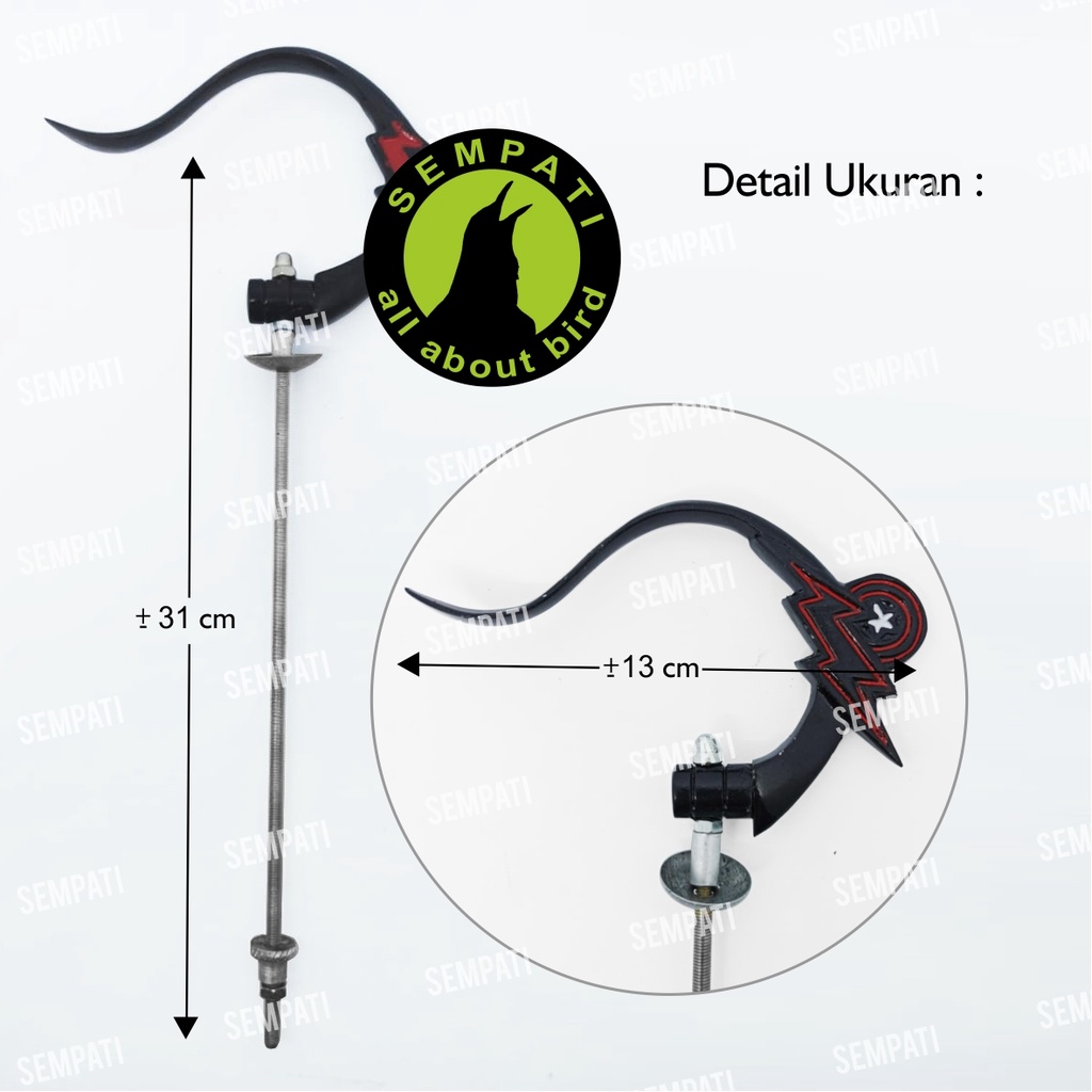 GANTUNGAN SANGKAR BURUNG LIPAT PETIR CANTOLAN GANTUNGAN KANDANG BURUNG MURAI KOTAK LOVEBIRD GTGPT-1