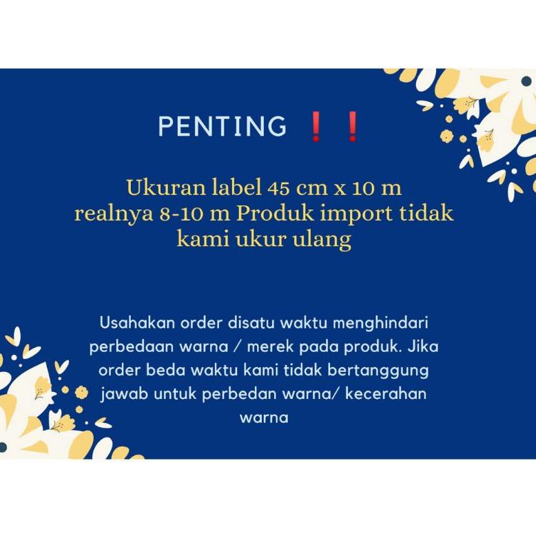 Wallpaper Dinding Bata Hitam dan motif laris Ukuran 10 meter x 45 cm Wall Sticker Welpeper {MRJ.19Au