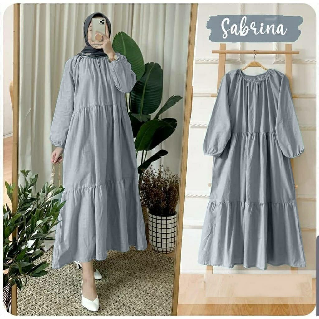 JF Sabrina Midi Dress Tunik Jumbo Premium