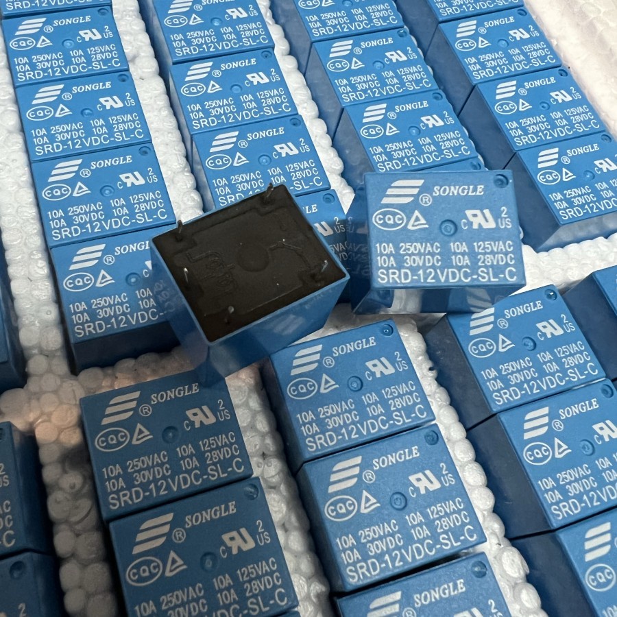 Relay Songle SRD-12VDC-SL-C 12v 12 v 5p 5 p 5pin 5 pin 5kaki 5 kaki | MINIMAL ORDER 10 PCS
