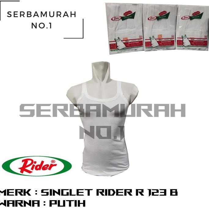 Singlet Pria Kaos Dalam Rider R123Bs  Harga Grosir Warna Putih