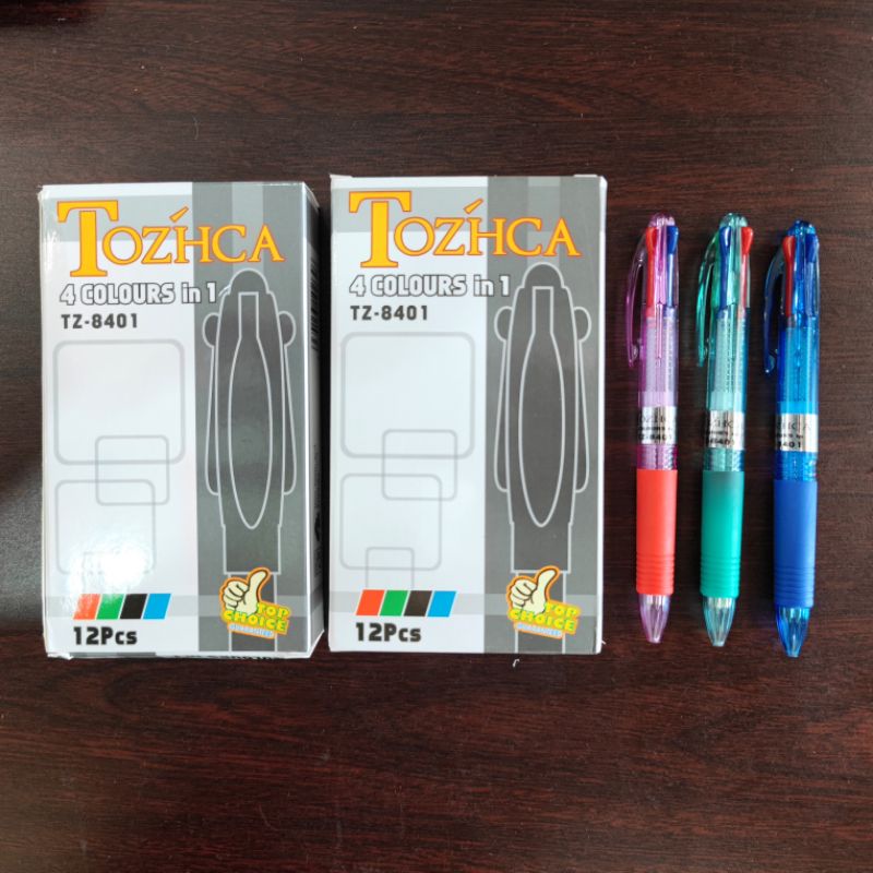 

PULPEN / PEN / BOLPEN 4 WARNA TOZCHA TZ-8401 (1 PCS)