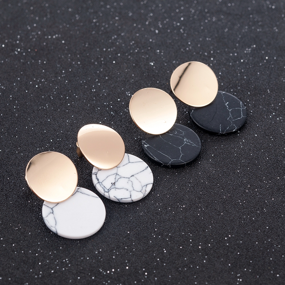 1Pasang Anting Pejantan Liontin Geometris Bohemian Wanita Modis-4