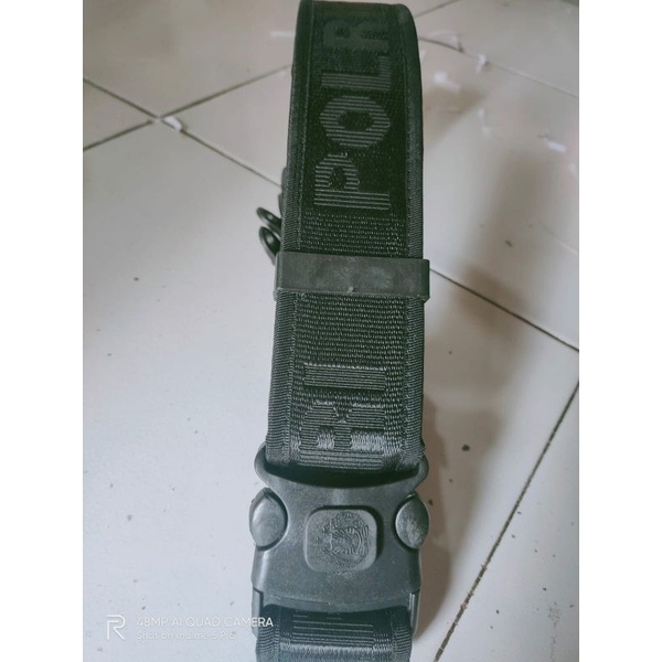 Sabuk kopel pdl POLRI hitam plus kepala