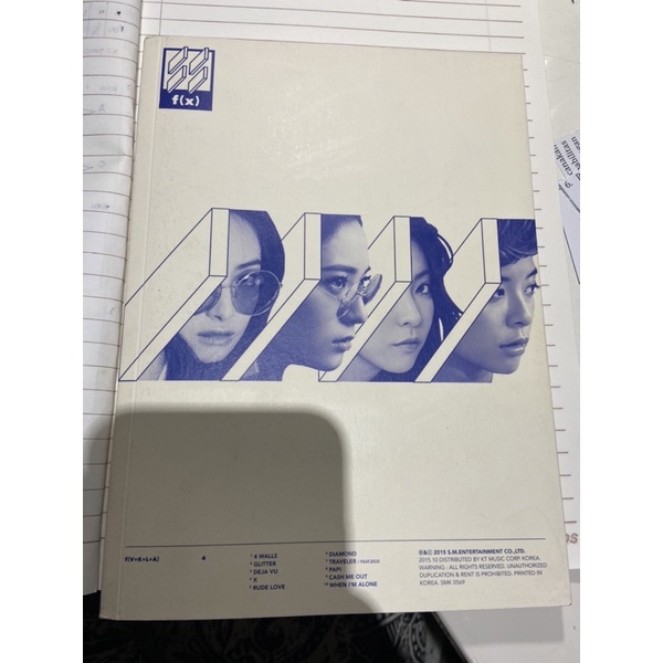 F(x) 4 walls album unsealed cover krystal