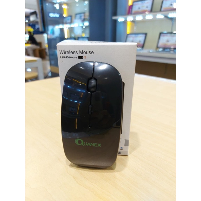 QUANEX APPLE 4D WIRELESS SLIM MOUSE - GARANSI 6 BULAN