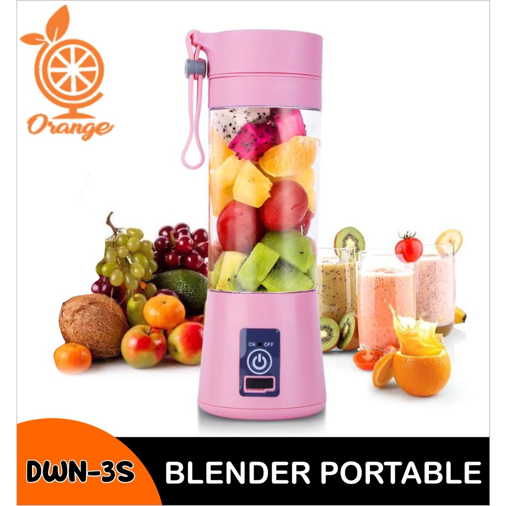 PORTABLE JUICER BLENDER ( 4 mata pisau ) - BLENDER CHARGE JUICE SERBAGUNA