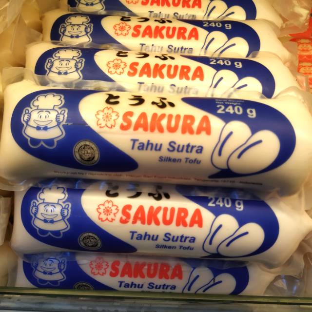 Sakura Tahu Sutra Lembut Siliken Tofu 240 gram Enak Pasar Murah Jakarta |  Shopee Indonesia