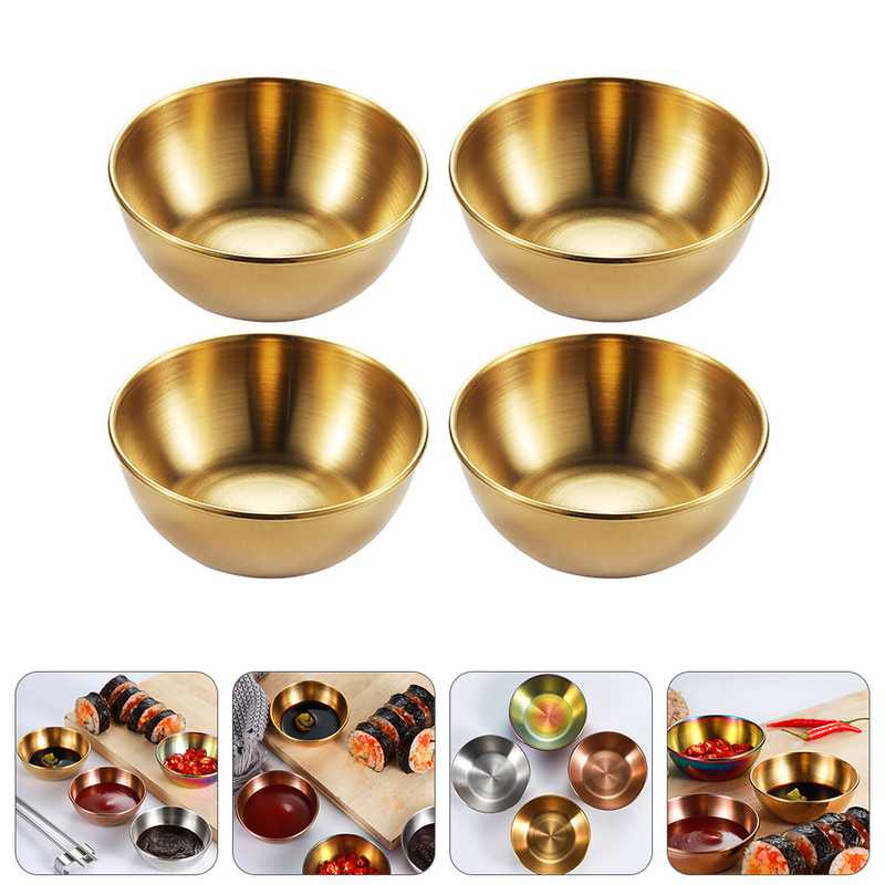 TD-DA Glazed Mangkok Stainless Steel Bowl Simple Design 8 cm 1 PCS - PJ556