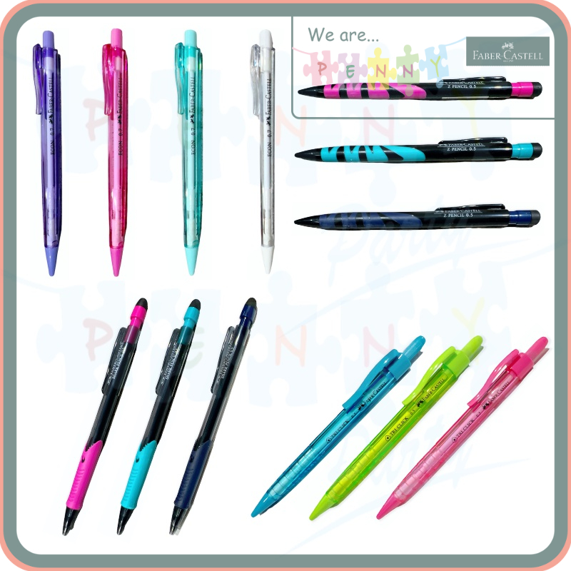 

Faber Castell Pensil Mekanik 0.5mm & 0.7mm Mechanical Pencil Tersedia Berbagai Model dan Warna
