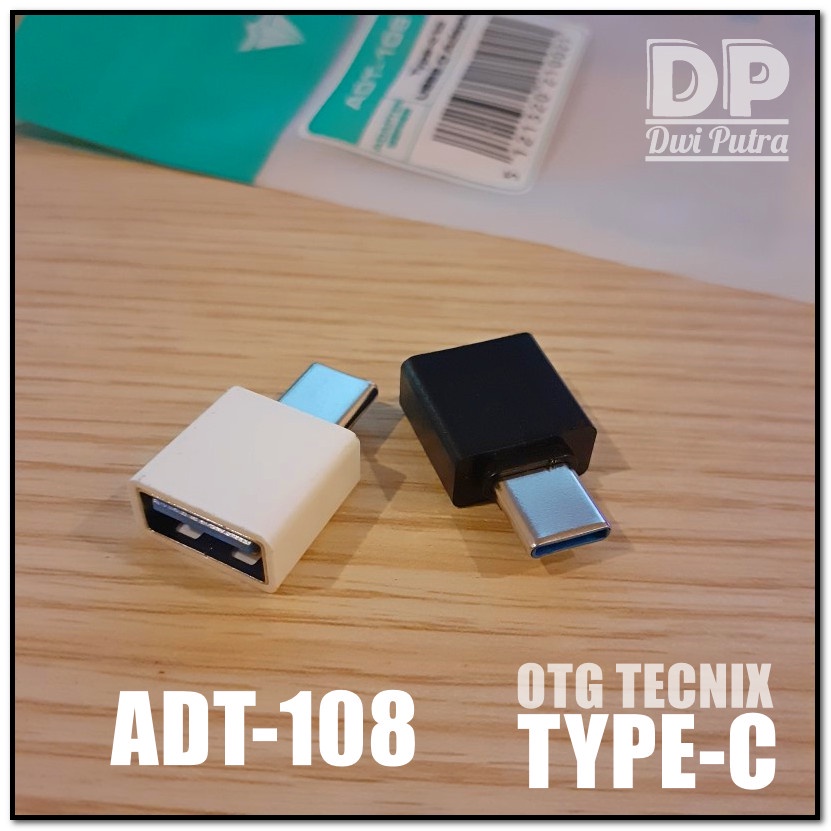 USB OTG TECNIX ADT-108 TYPE-C // ADAPTER USB 2.0 TO TYPE-C // BUTTON ON-THE-GO