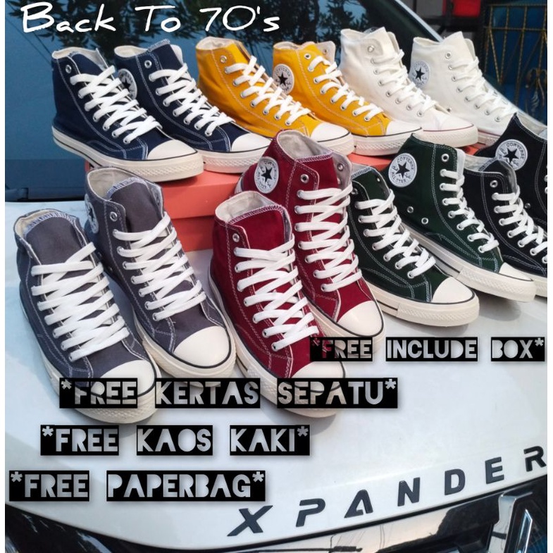 SEPATU SNEAKERS CONVERS 70'S HIGH ORIGIN BNIB VIETNAM SEPATU WANITA SEPATU PRIA SEPATU SEKOLAH ANAK