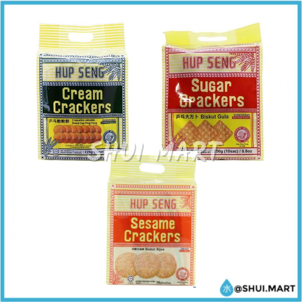 

HUP SENG / HUPSENG BISCUIT / BISKUIT CREAM ASIN / SUGAR MANIS / VEGETABLE SAYUR CRACKERS CRACKER