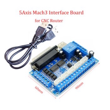 MACH3 5 Axis CNC Opto-couplers N132 Stepper Motor Driver Controller MACH 3