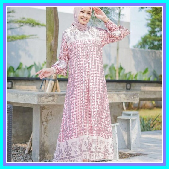 Baju Gamis Maxi Dress Baju Gamis Syari Terbaru Murah Baju Muslimah Gamis Ibu-Ibu Bisa Cod Import Gamis Pengajian Gamis Idul Fitri Baju Muslim Wanita Terbaru Gamis Kia Maxy Motif Maxmara - Dusty
