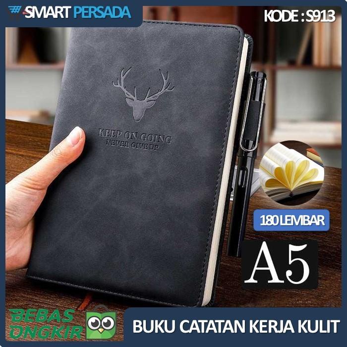 

Book Buku Catatan Agenda Kerja Notebook Binder Kulit Harian Planner A5 1