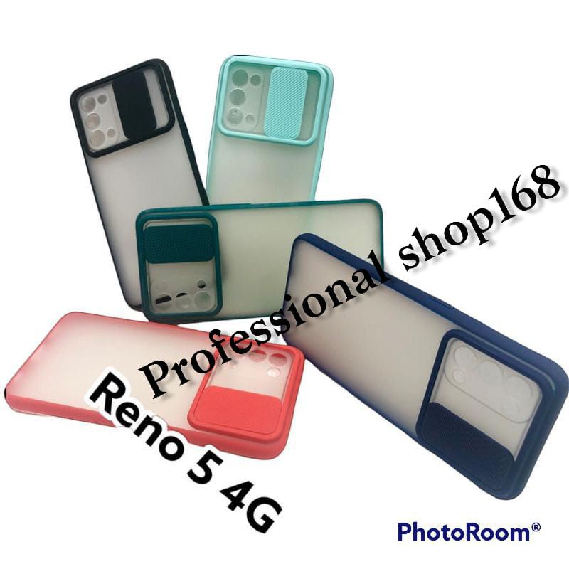 PS - OPPO RENO 5 / RENO 5 4G CASE SLIDE CAMERA PROTECTOR SLIDING COVER PELINDUNG KAMERA SILIDING GES