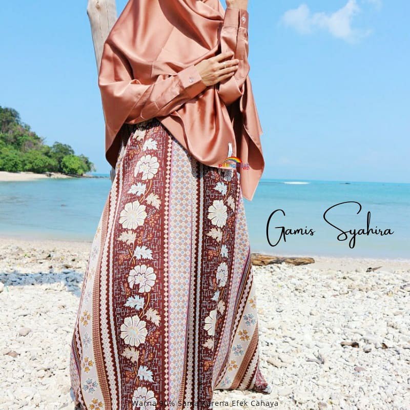 Gamis Syahira Bahan Armani Silk | Gamis Motif Dress Muslim Gamis Syari Gamis Murah  Gamis dewasa