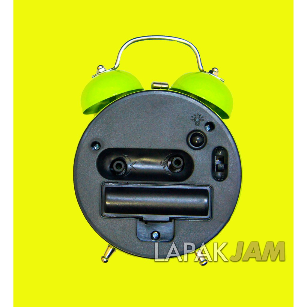 Jam Weker Lampu Bulat Polos Alarm Clock MurahSweep Movement ESA 2832