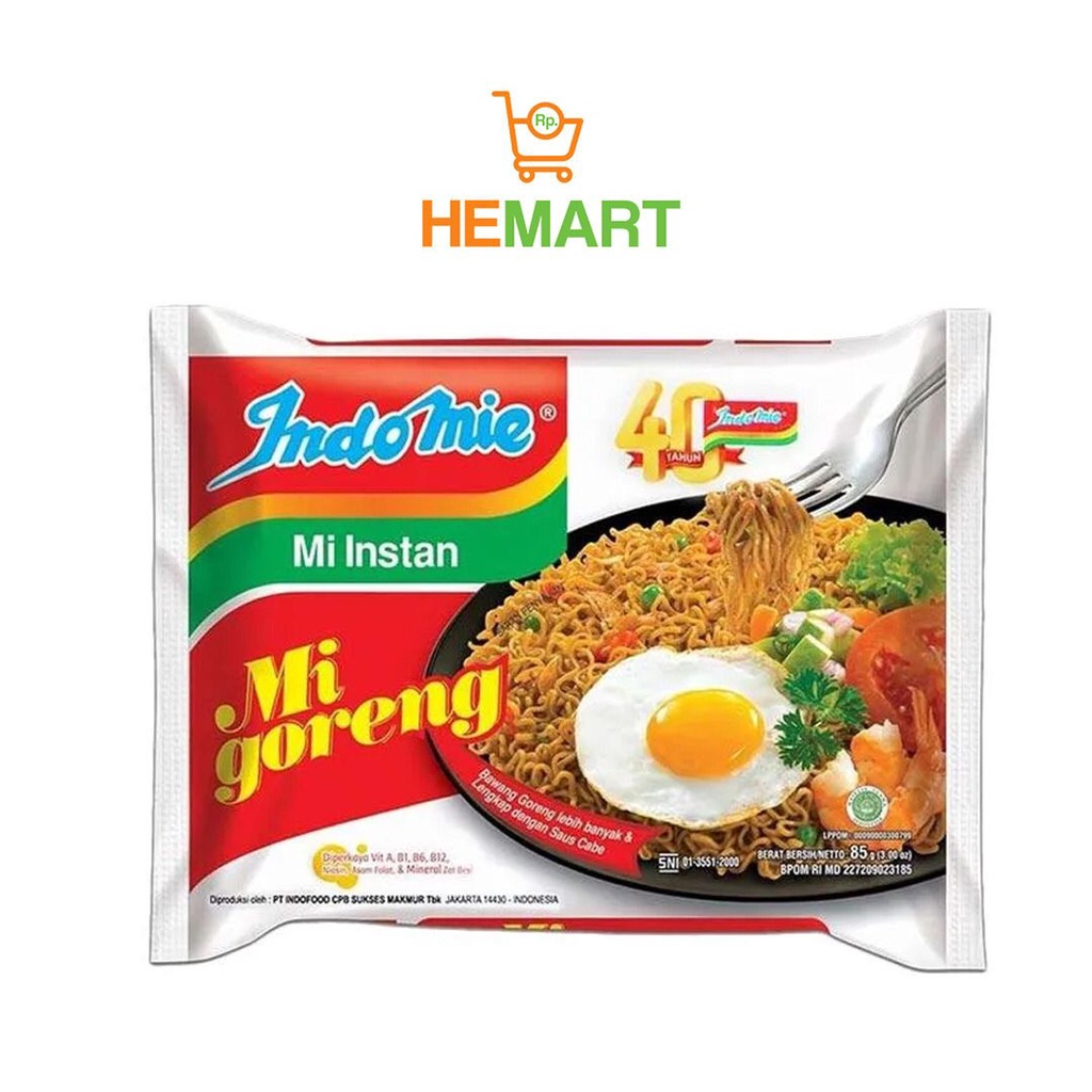 

Indomie Goreng 1 pak isi 5 pcs bandung