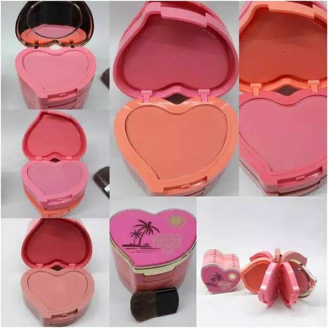 BLUSH ON/BLUSHER LOVE 5 WARNA BY KISS BEAUTY