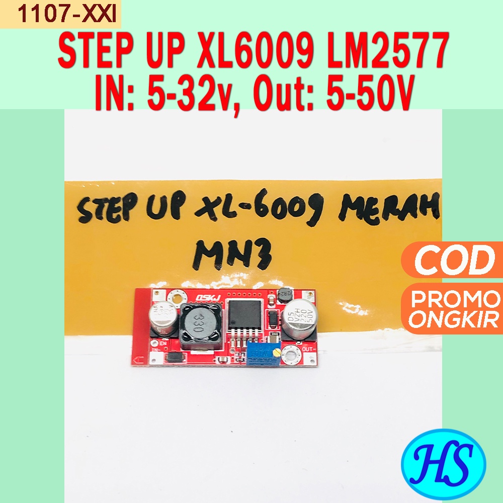 Step Up XL6009 Merah Stepup Xl6009 Step Up DC DC BOOST XL6009 ORIGINAL