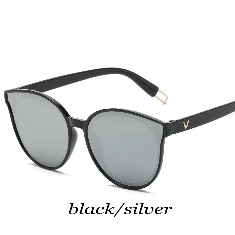 (YUZHU) Ulzzang Style Sunglasses Wanita / Pria Korea Designer Big Frame Kacamata Cermin Mode Anti UA400