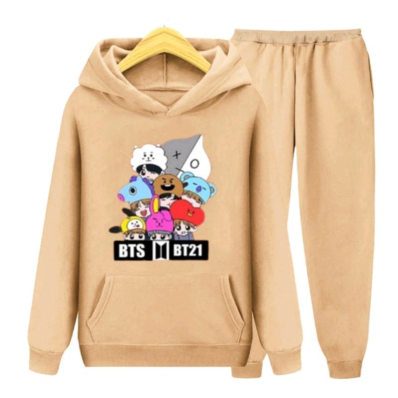 SETELAN HOODIE ANAK KOREA MODEL KEKINIAN/SETELAN CELANA PANJANG/UMUR 3-16 TAHUN