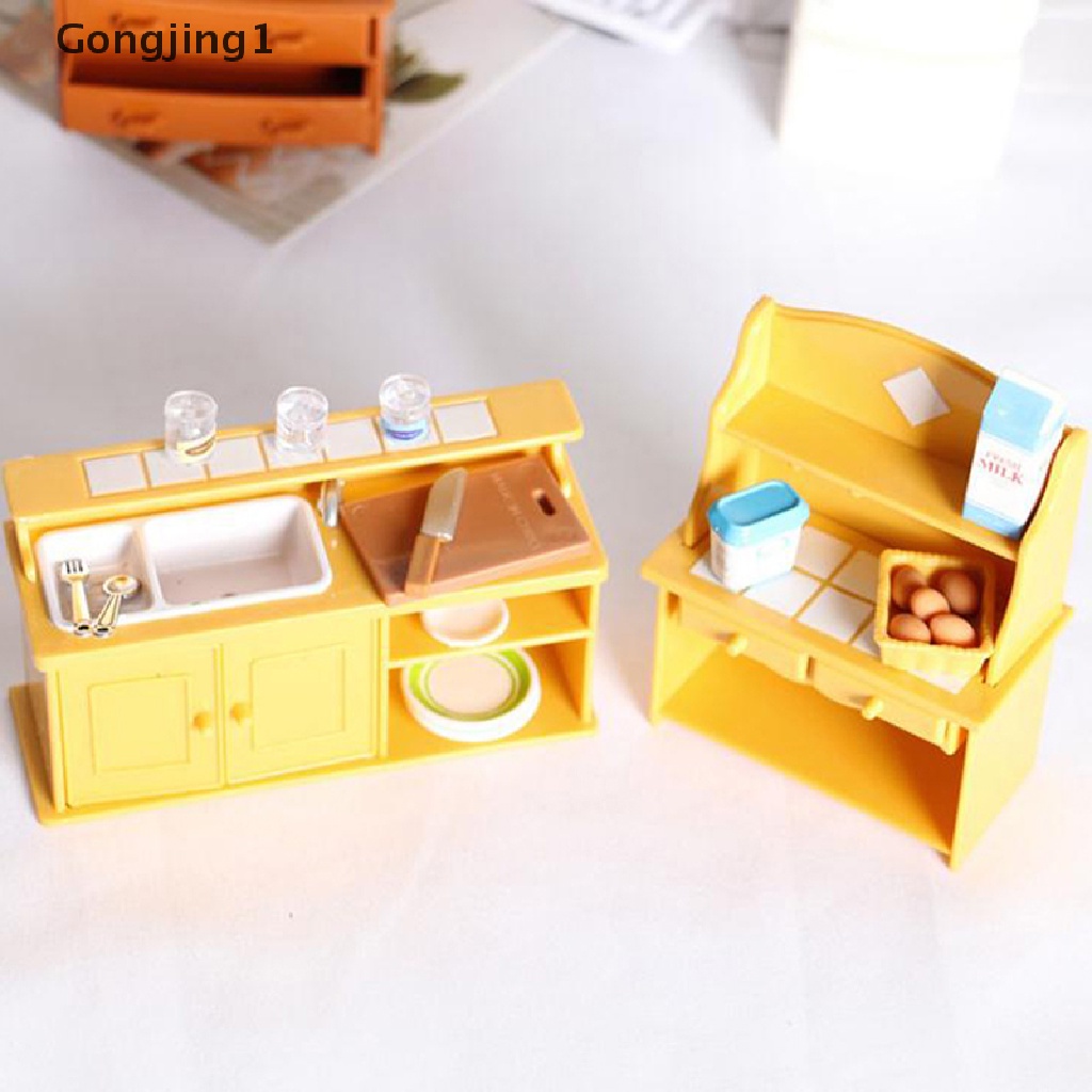 Gongjing1 Mainan Miniatur Peralatan Dapur Bahan Plastik Untuk Aksesoris Rumah Boneka 1 / 12