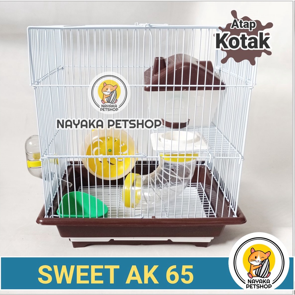 Sweet AK 65 Kandang Hamster Tingkat 2 Lantai Besar Murah