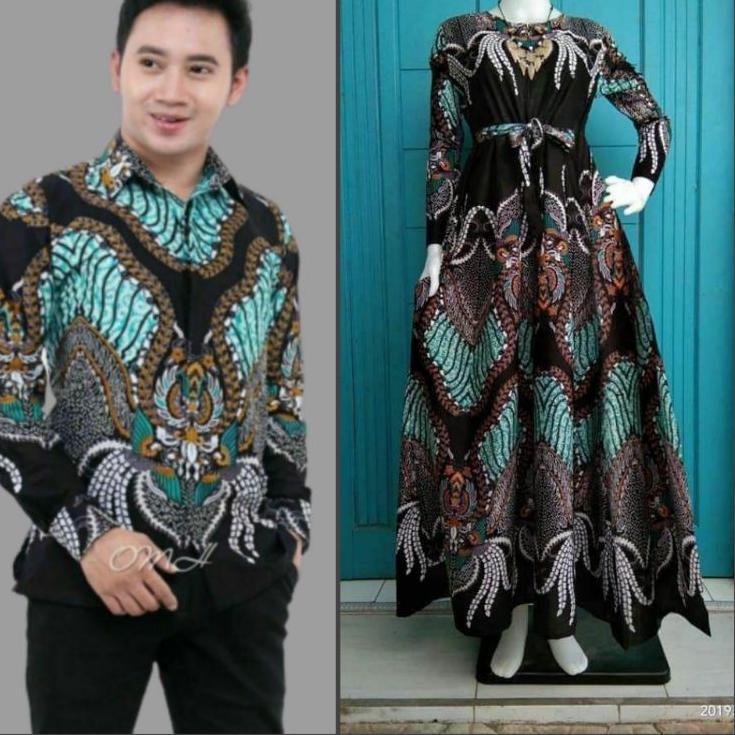 COUPLE MADU - BAJU BATIK COUPLE GAMIS KELUARGA MADU IJO [JPK.25Au22ᴾ]
