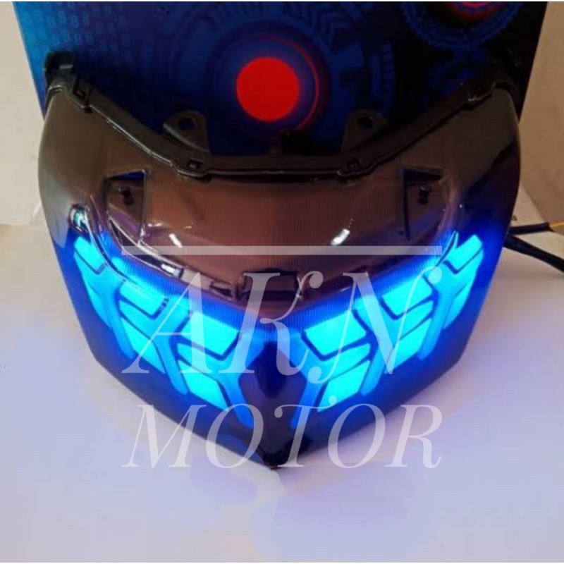 LAMPU STOPLAMP LAMBORGINI YAMAHA NMAX 155 OLD SENJA BIRU MERAH PUTIH