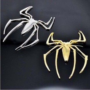 Emblem Chrome Spider Stiker 3D Spider Laba-laba