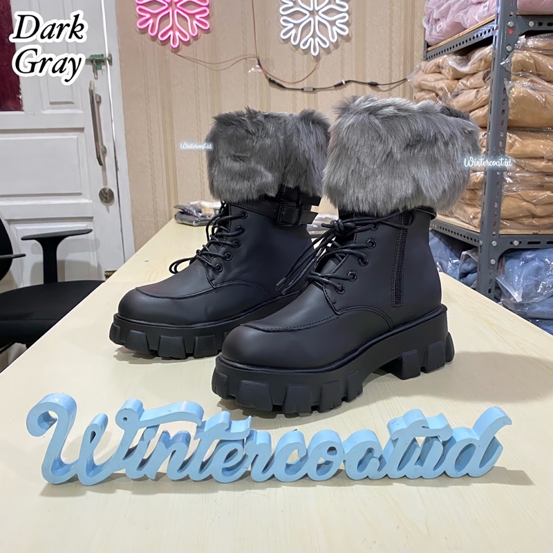 READY INDONESIA Leg warmer penghangat kaki bulu sepatu boots winter musim dingin warm fur