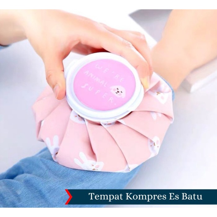 Cold Compess Ice Bag Kantong Kompres Es Air Panas Demam Luka Memar - Merah Kitty