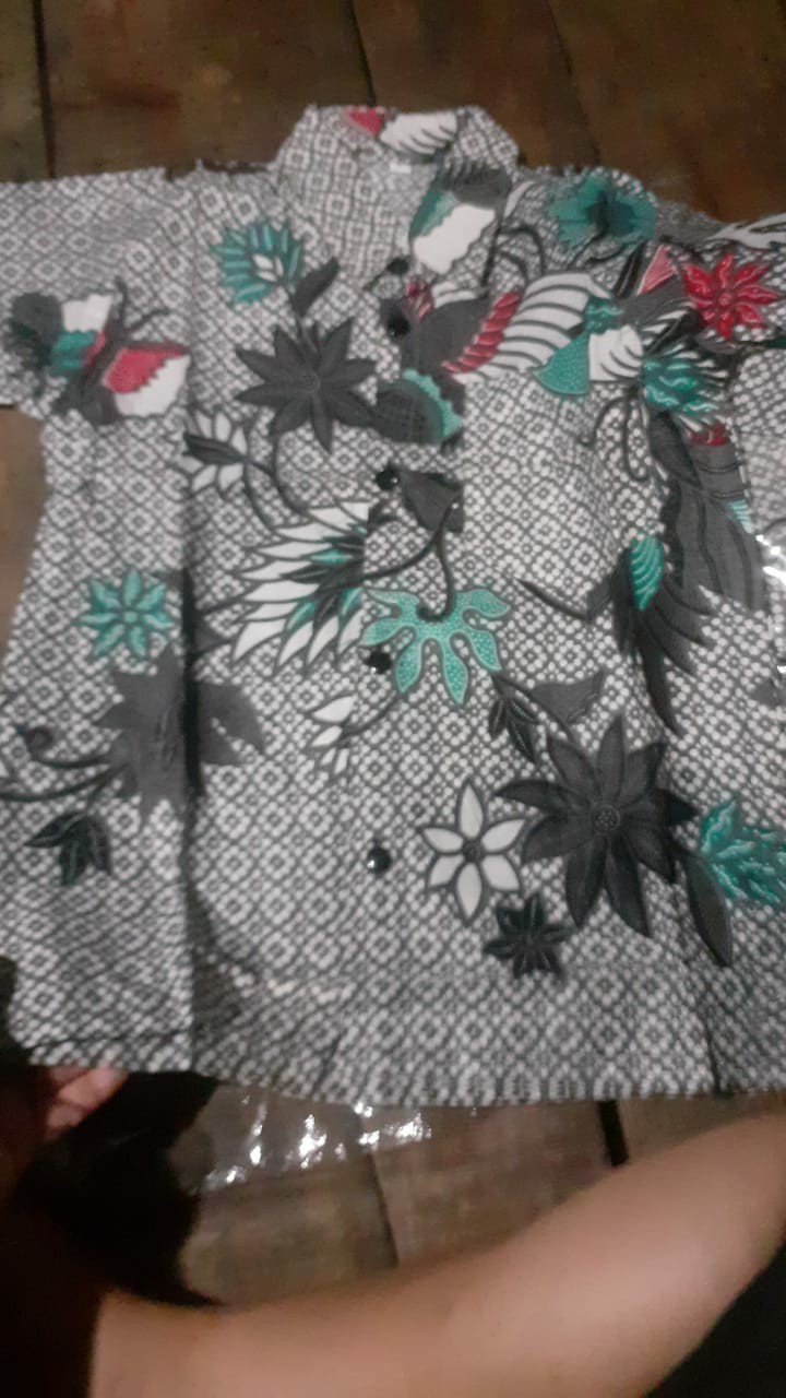 Batik Couple Keluarga Sania Ruffle Ori Ndoro Jowi Dnt Sarimbit Batik Halus Motif Merpati