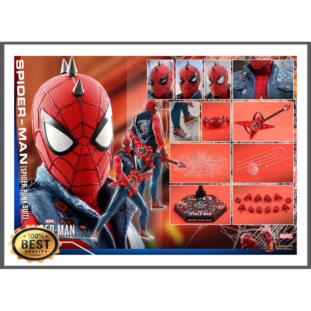 slamet market    hot toys marvel spiderman   spider man   spider punk suit game vgm 32 tw 5273 1682