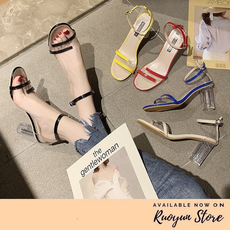 RYS - Double Line Sepatu Hak Bertali Gaya Wanita Fashion Casual - Ori Import