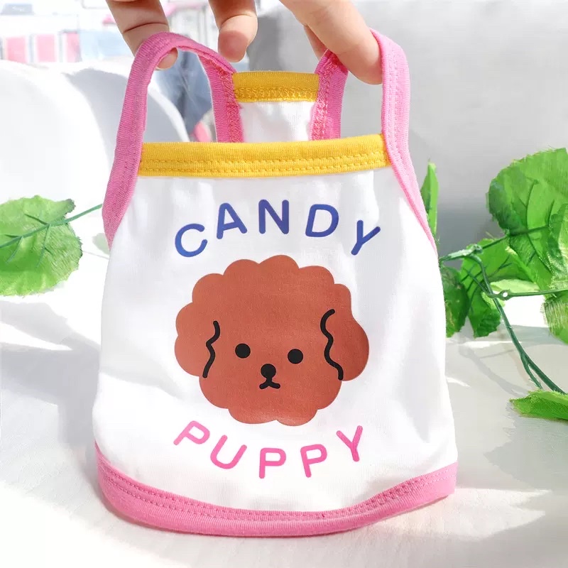 candy puppy tank top