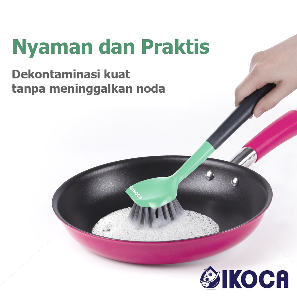 Ktmstore Sikat Dapur sikat plastik dish brush sikat nilon sikat panci ikoca IKO-132