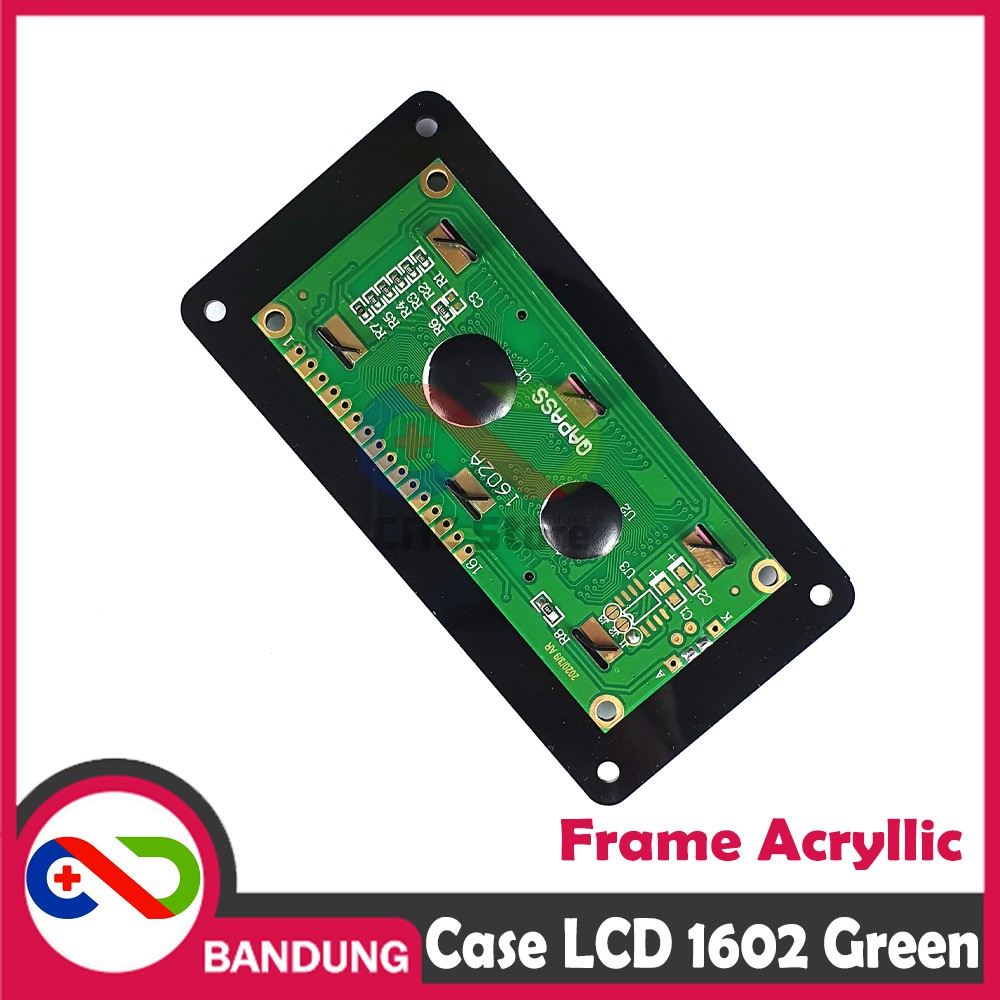 1602 16 X 2 LCD FRAME AKRILIK CASE LCD HIJAU