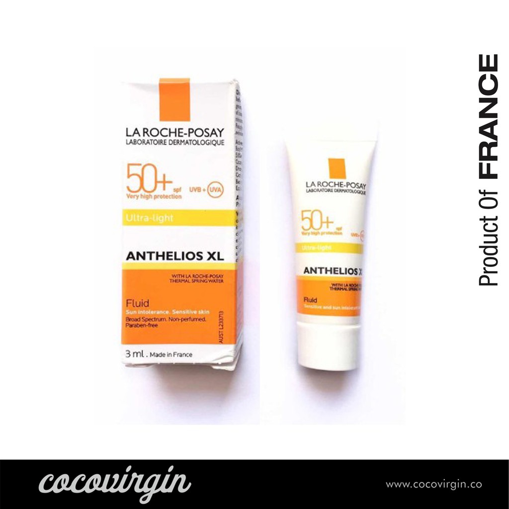 Jual LA ROCHE POSAY ANTHELIOS INVISIBLE FLUID SPF 50+ 3 ML Indonesia
