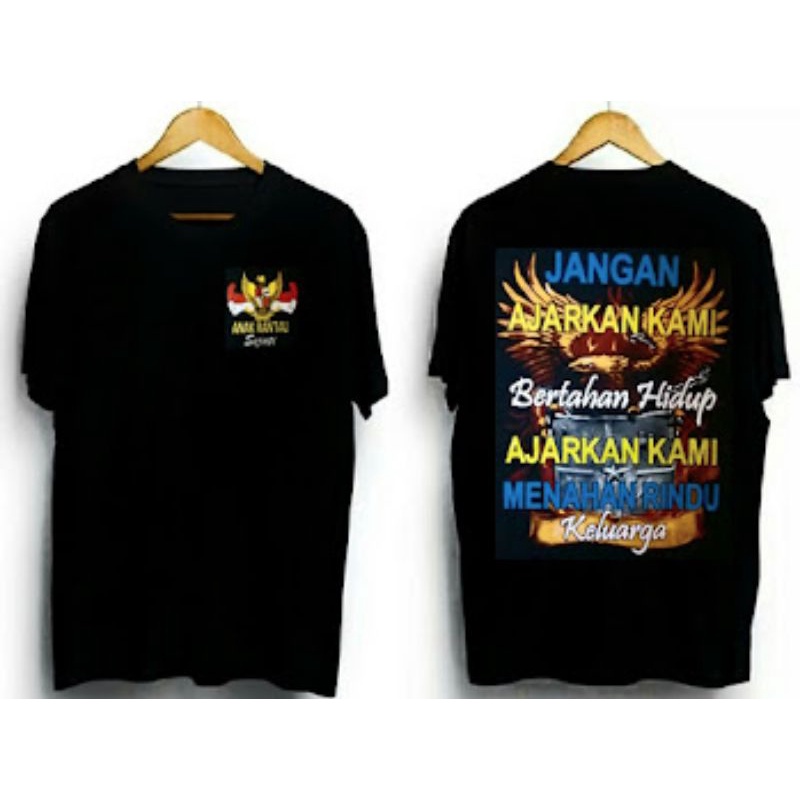 kaos distro lengan pendek motif // Kata-Kata Anak Rantau // Anak rantau Indonesia // Bocah Rantau //