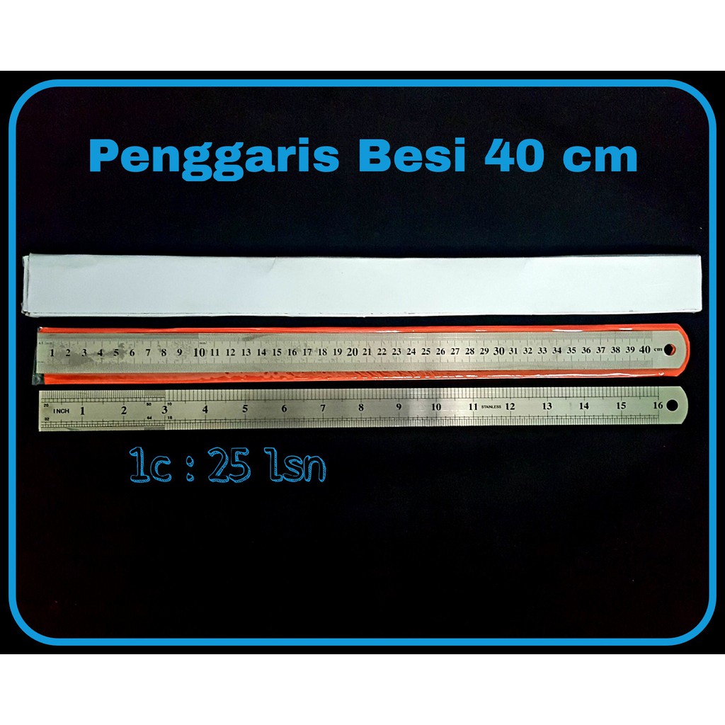 

MJ Penggaris Besi MICROTOP 40 cm (12pc) / Penggaris Besi / Ruler