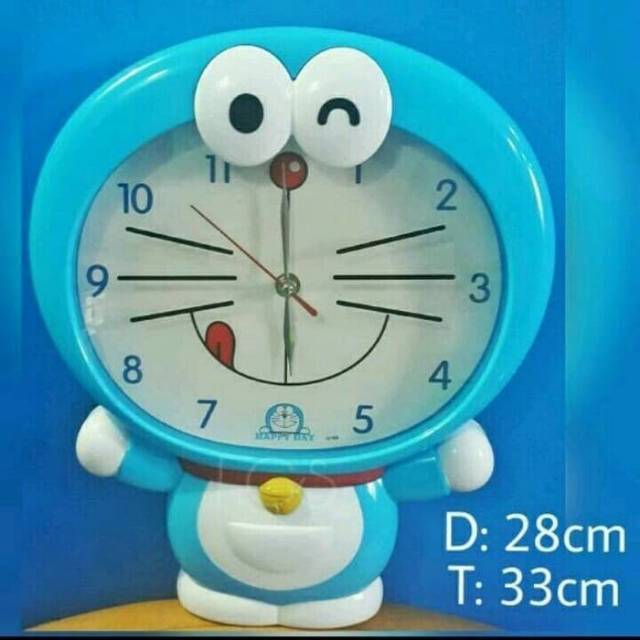 Jam dinding doraemon full body