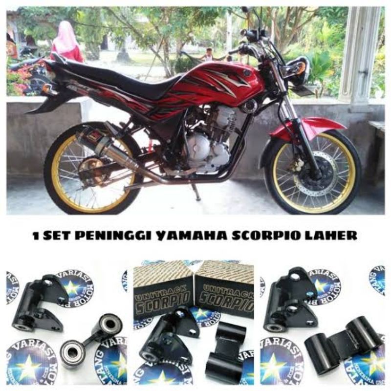 prolink arm relay unitrack peninggi monoshock belakang yamaha scorpio pnp bosh lahar bearing kuat